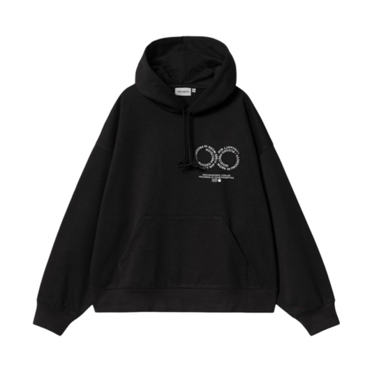 Hooded Rotation Sweat - Black/White