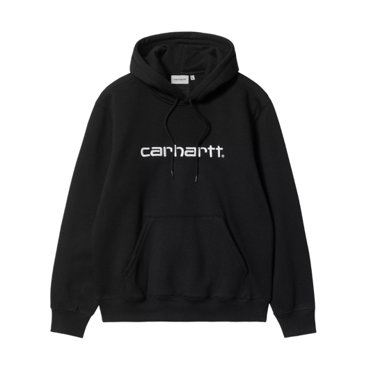 Hooded Carhartt Sweat - Black / White