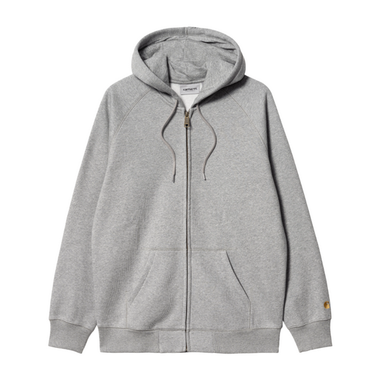 Hooded Chase Jacket - Grey Heather/Gold