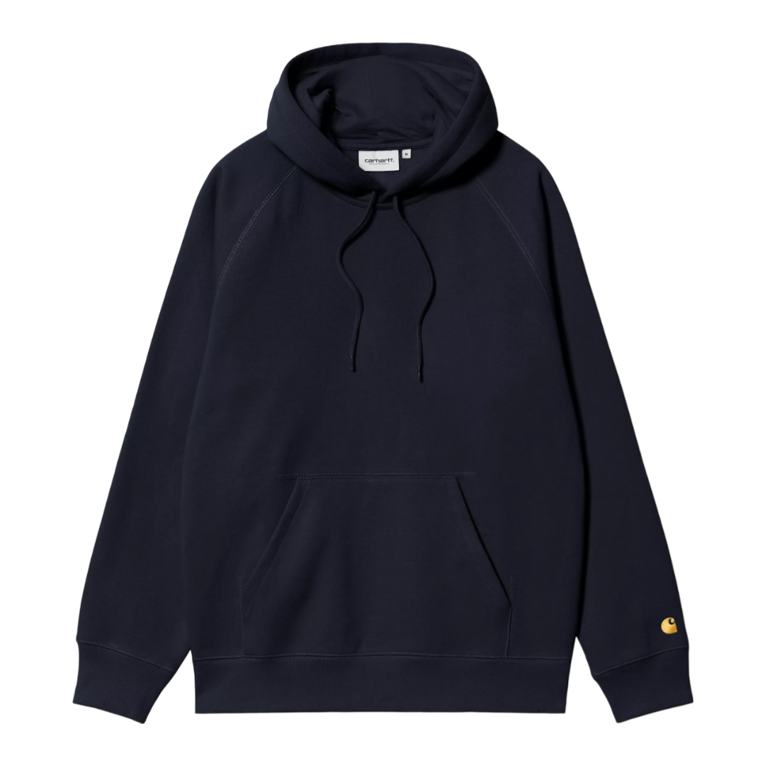 Hooded Chase Sweat - Dark Navy/Gold