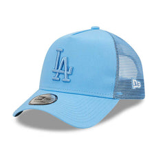 9Forty A-Frame Tonal Mesh Trucker - Los Angeles Dodgers Light Blue
