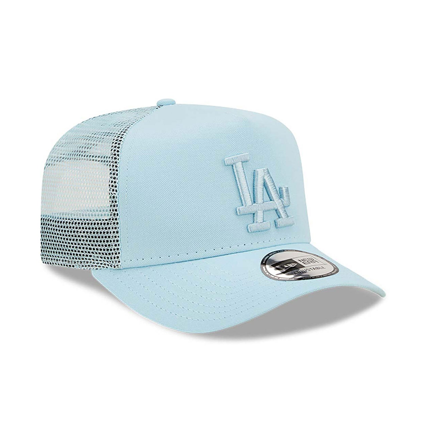 9Forty A-Frame Tonal Mesh Trucker - Los Angeles Dodgers Clear Blue