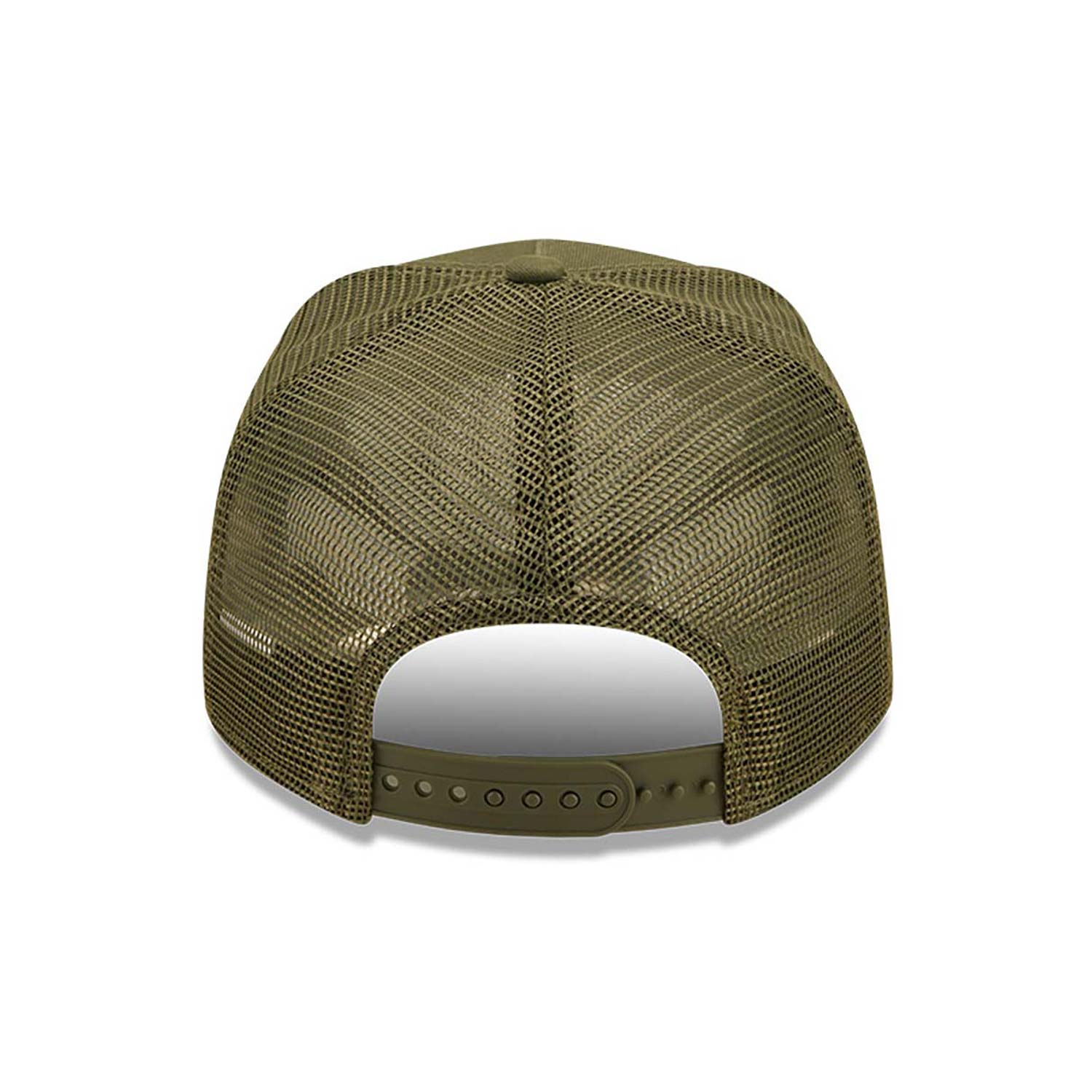 9Forty A-Frame Oval State Trucker Newera - New Olive/Yellow