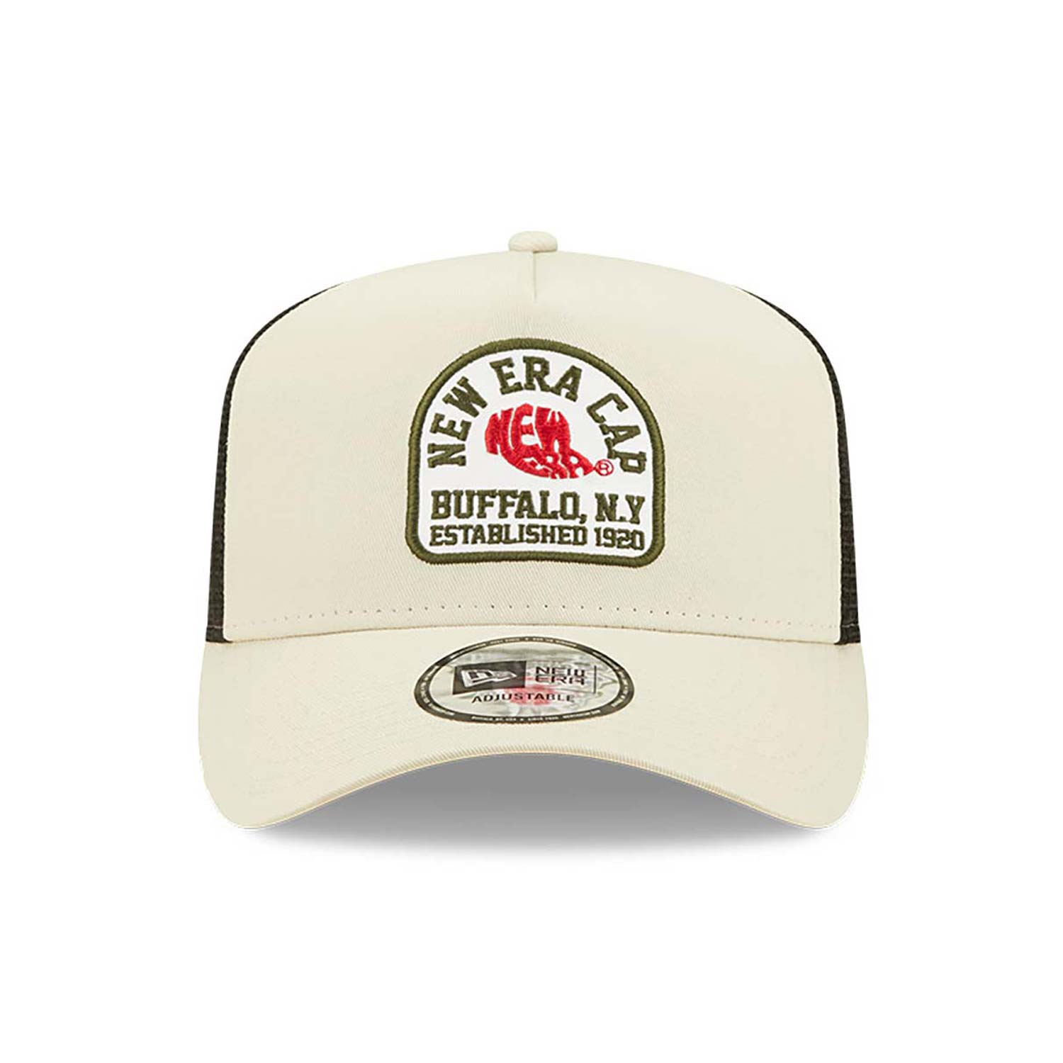 9Forty A-Frame State Patch Trucker Newera - Stone/Stone