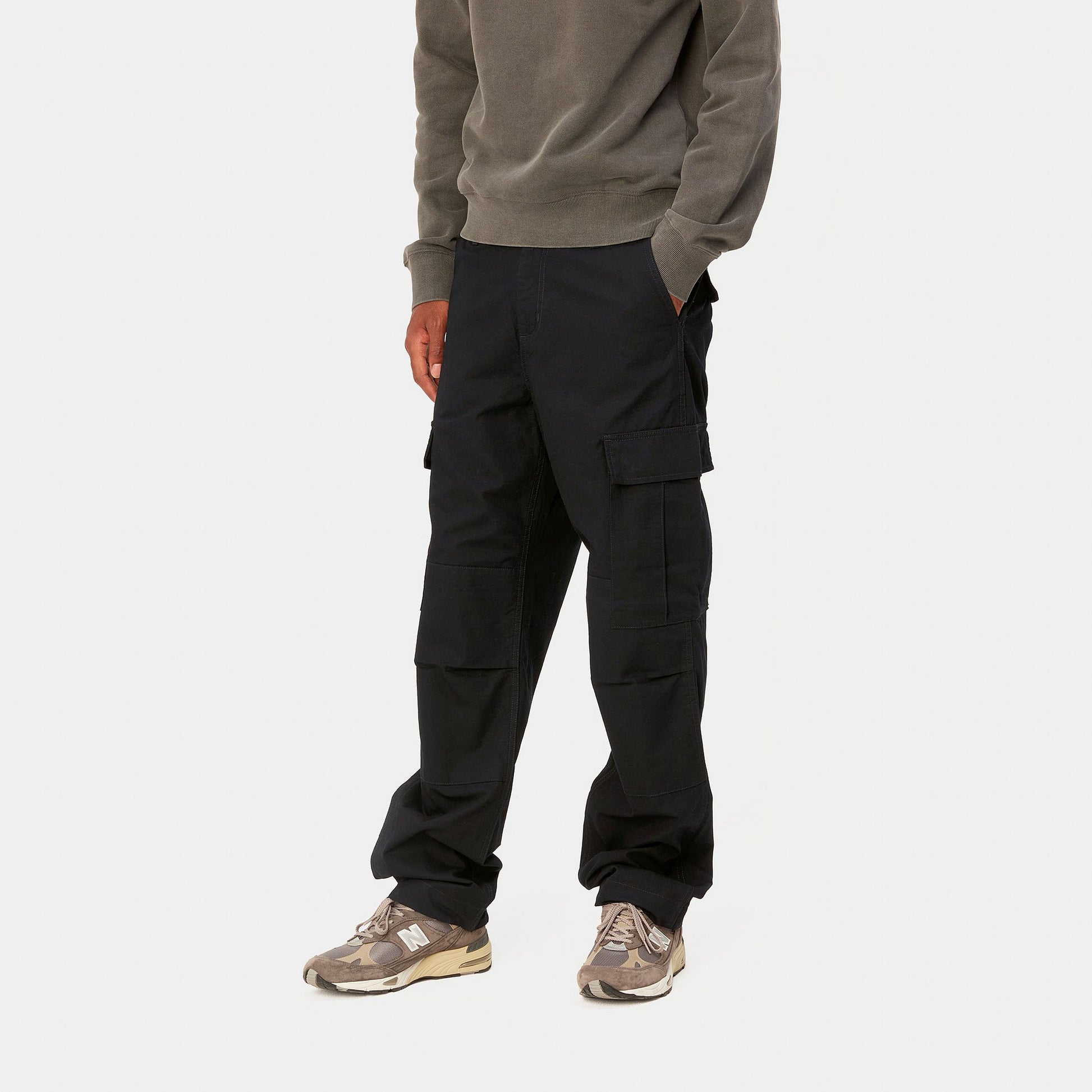 Regular Cargo Pant - Black rinsed