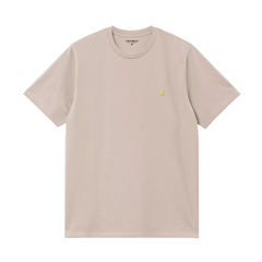 Chase Short-sleeve T-Shirt - Dusky Beige/Gold