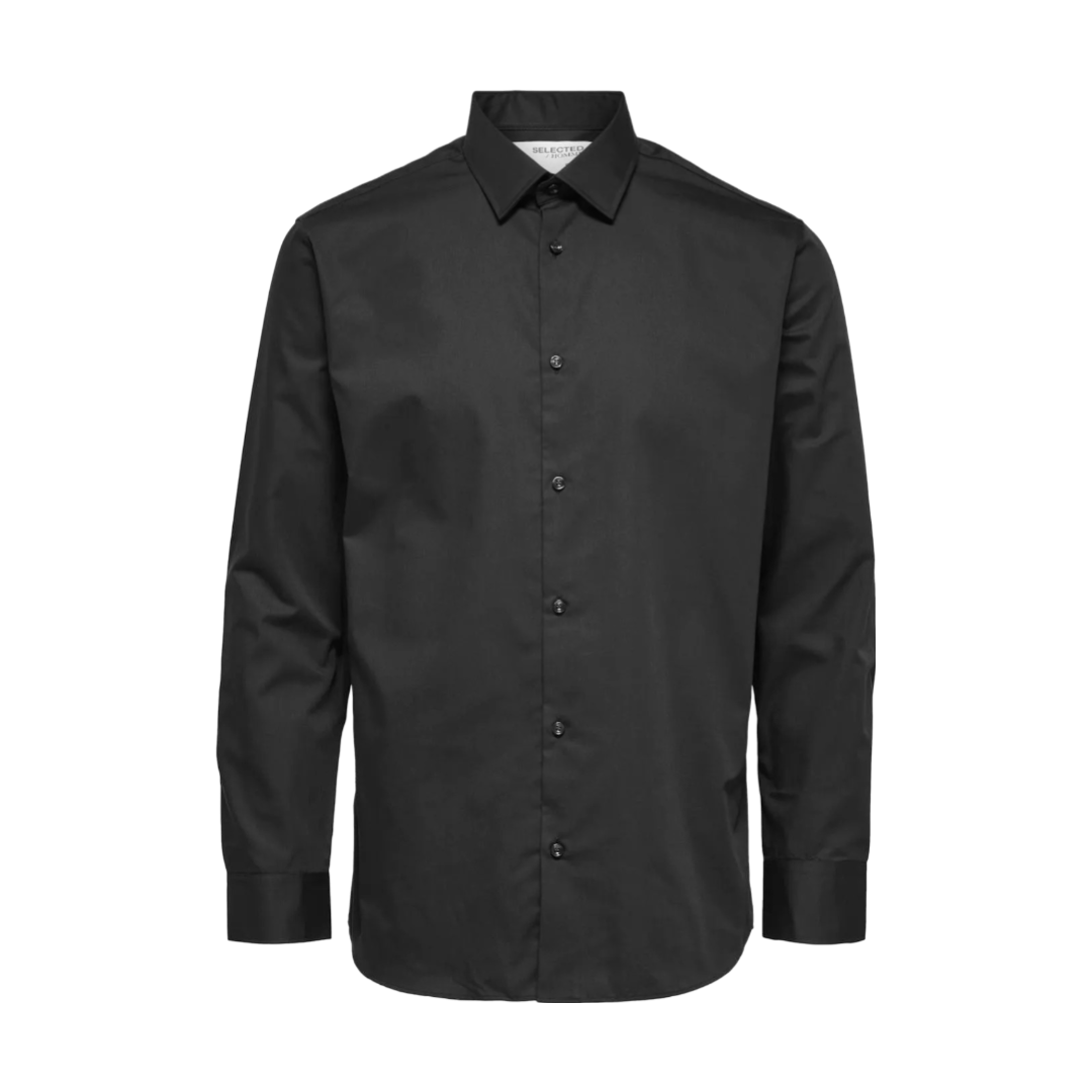 Regular Ethan Long-Sleeve Shirt - Black
