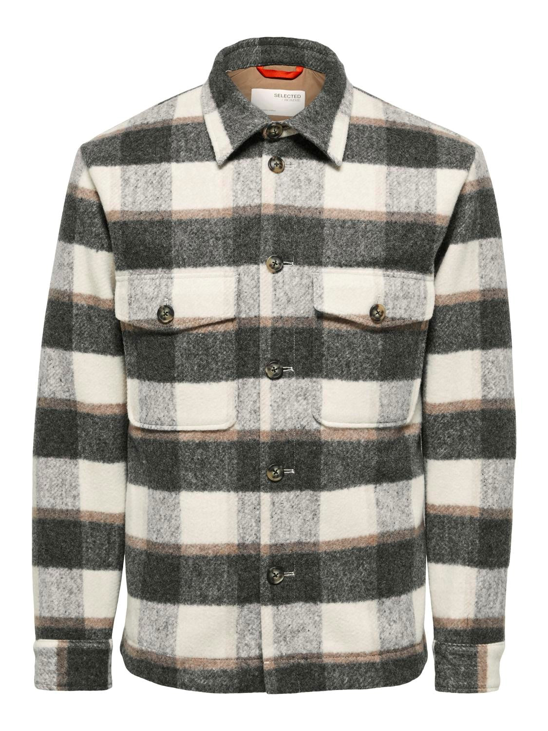 Archive Overshirt - Ermine Sand/White