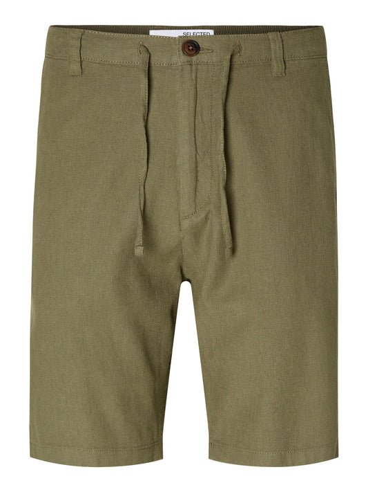 Regular Brody Linen Shorts - Burnt Olive