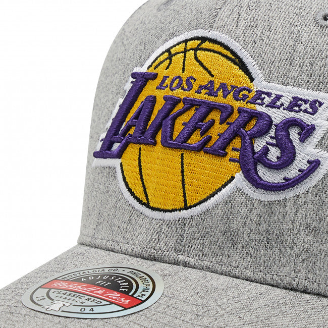 Team 2 Tone 2.0 Stretch Snapback - Los Angeles Lakers - Grey Heather