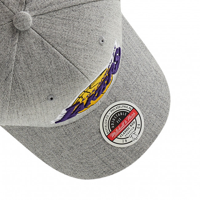 Team 2 Tone 2.0 Stretch Snapback - Los Angeles Lakers - Grey Heather