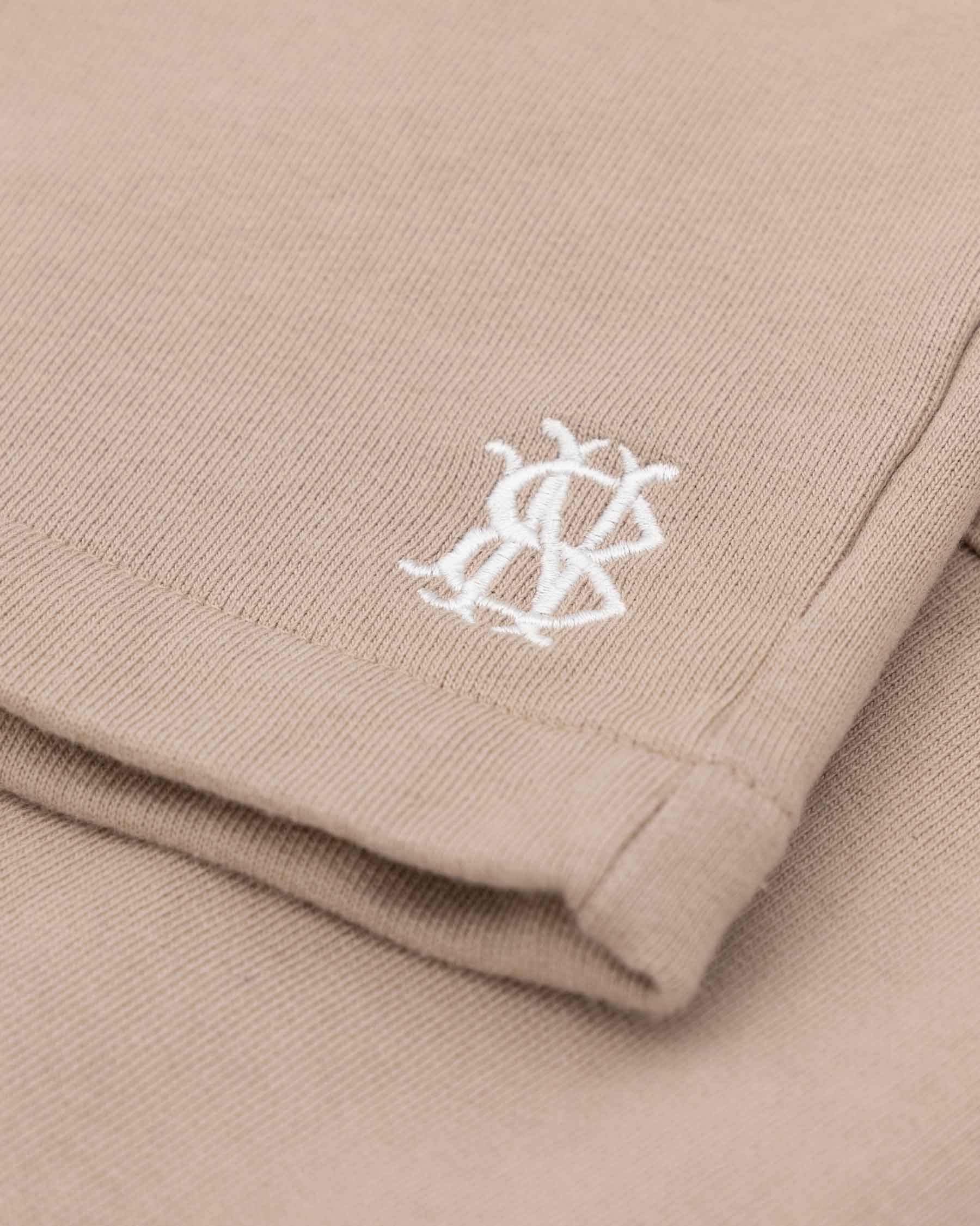 Monogram Shorts - Greige