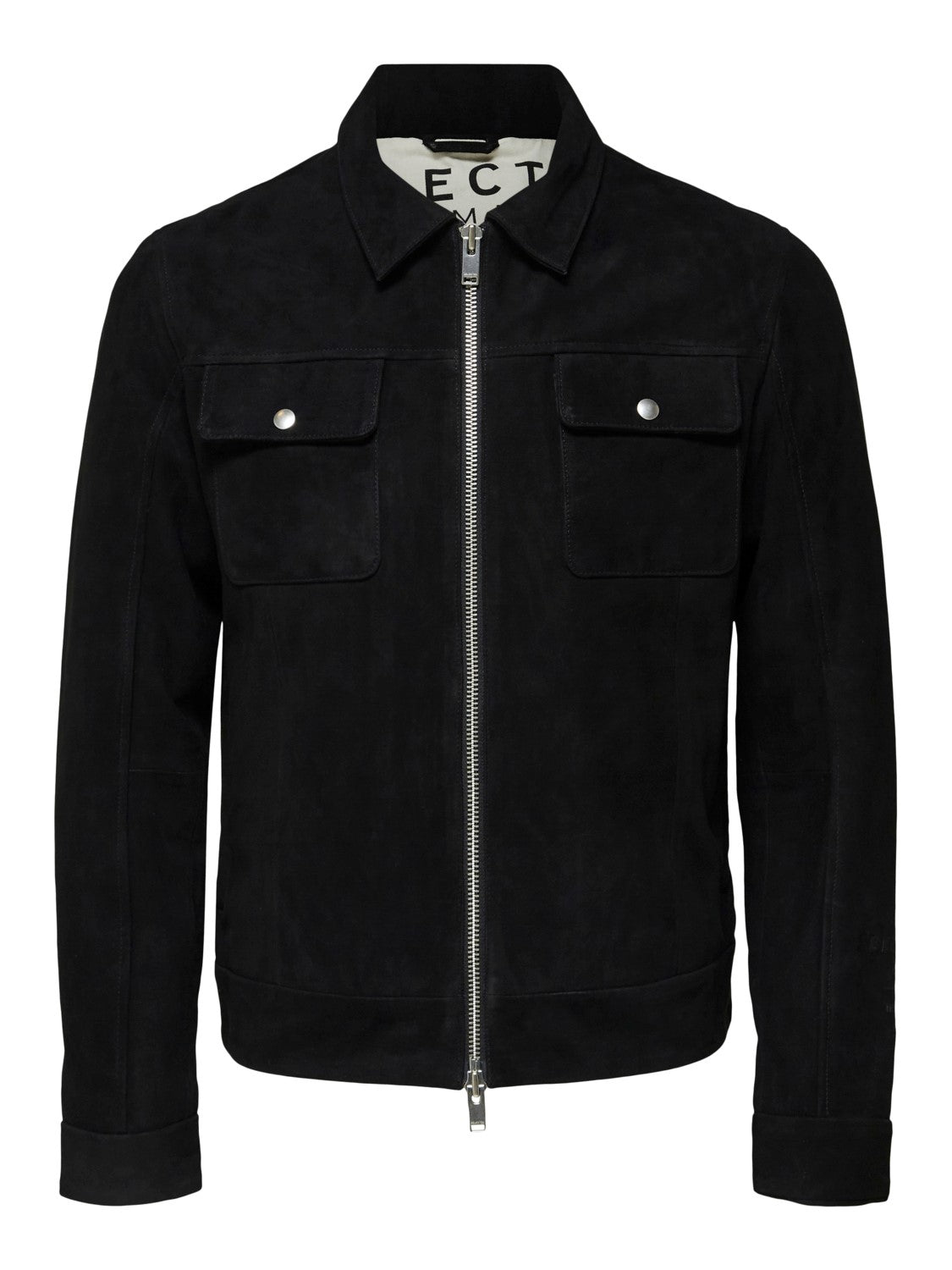 Iconic Blouson Suede Jacket - Black