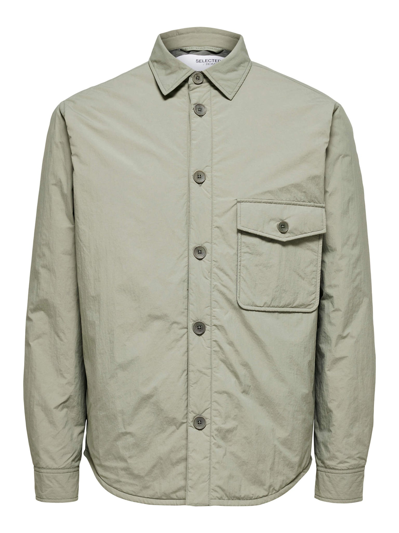 Hamish Padded Overshirt - Vetiver