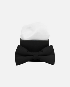 Bowtie & Hankie - Black & White