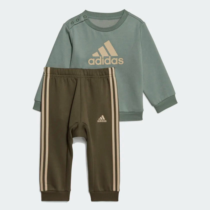 I Bos Logo Jogger Suit - Silver Green/Sandstrorm