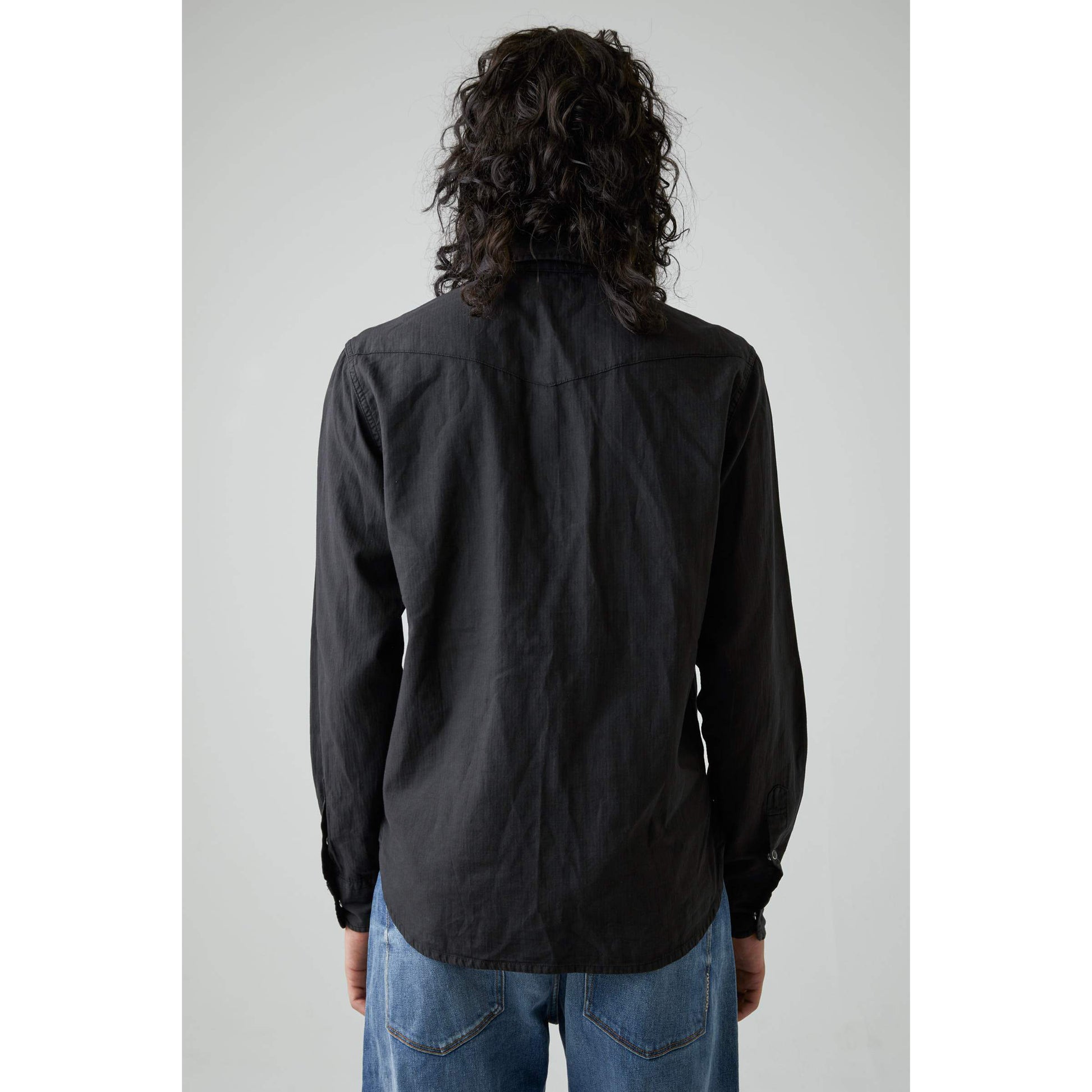 Waits Western Ls Shirt - Black