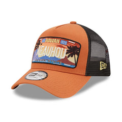 9Forty A-Frame License Plate Trucker Newera - Spring Toffee