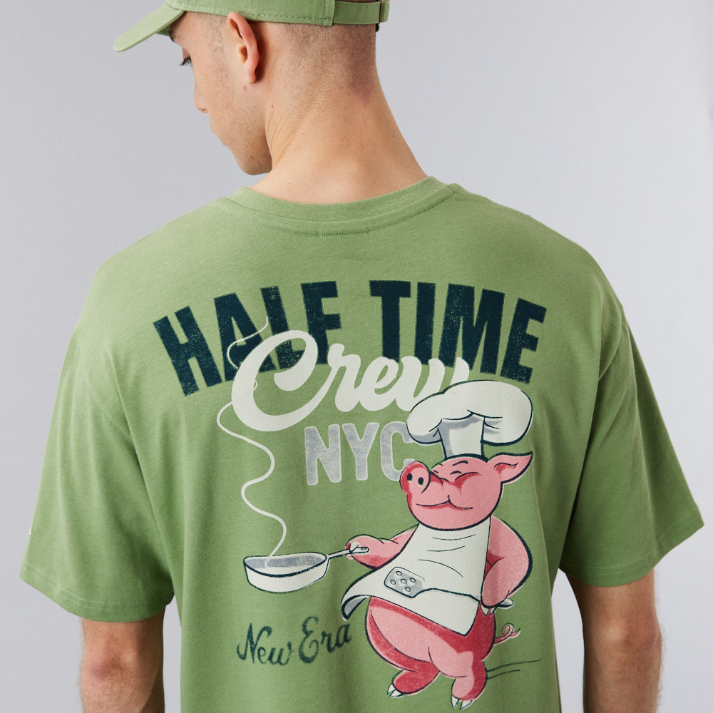 NE Half Time Tee Newera - Jade/Offwhite