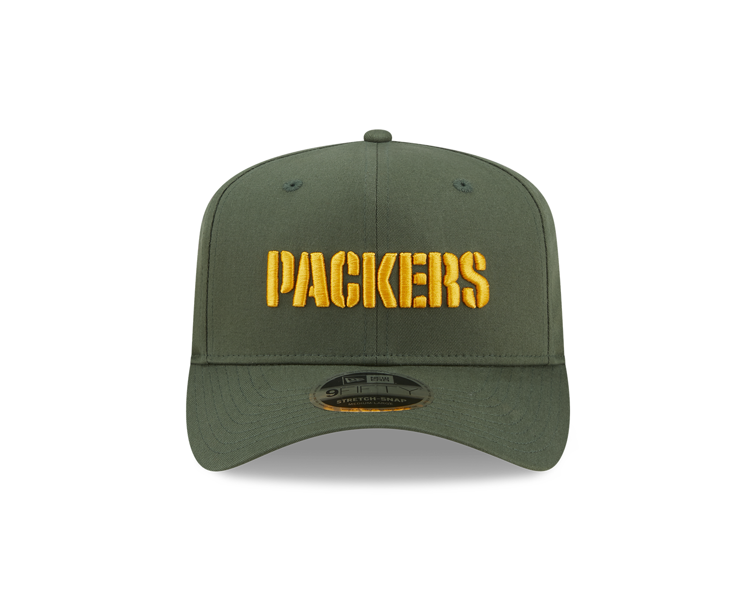 Team Wordmark 9Fifty Stretch Snap - Green Bay Packers Cilantro Green