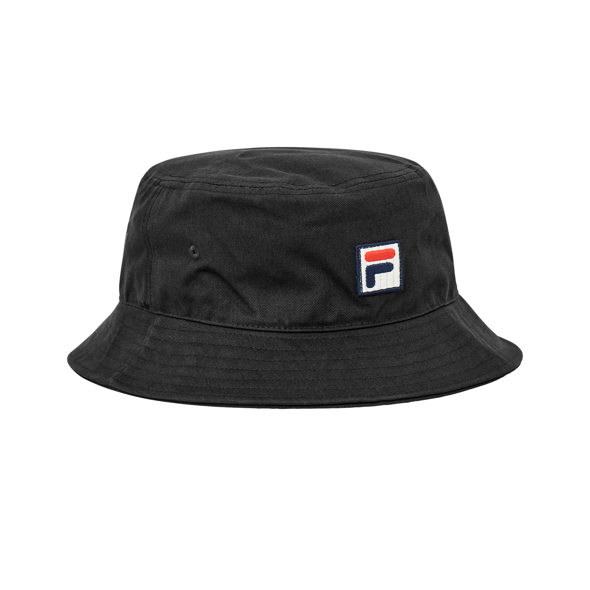 Bucket Hat With F-Box Logo - Black
