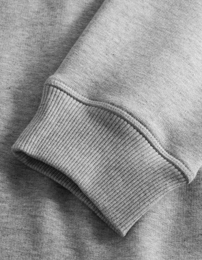 Cedric Half-Zip Sweatshirt - Light Grey Mélange