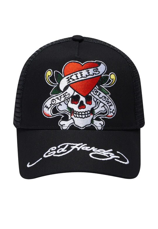 Love Slowly Trucker - Black