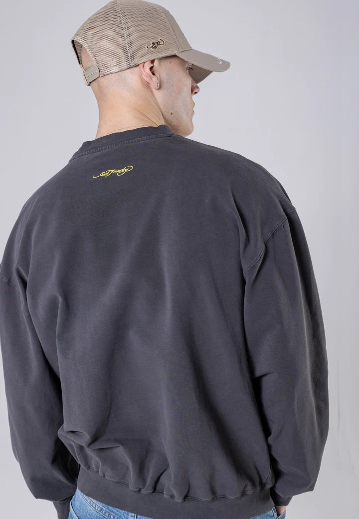 Tiger Vintage Roar Sweat - Washed Black
