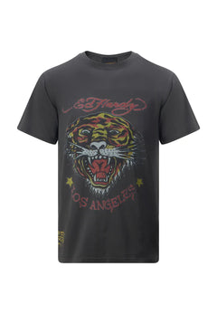 Tiger Vintage Roar T-Shirt - Washed Black