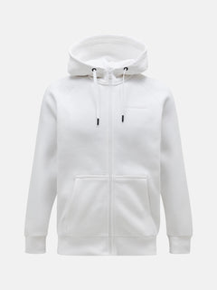 M Original Small Logo Zip Hood - Offwhite