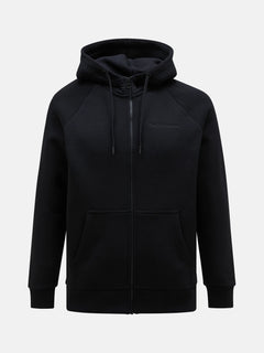M Original Small Logo Zip Hood - Black