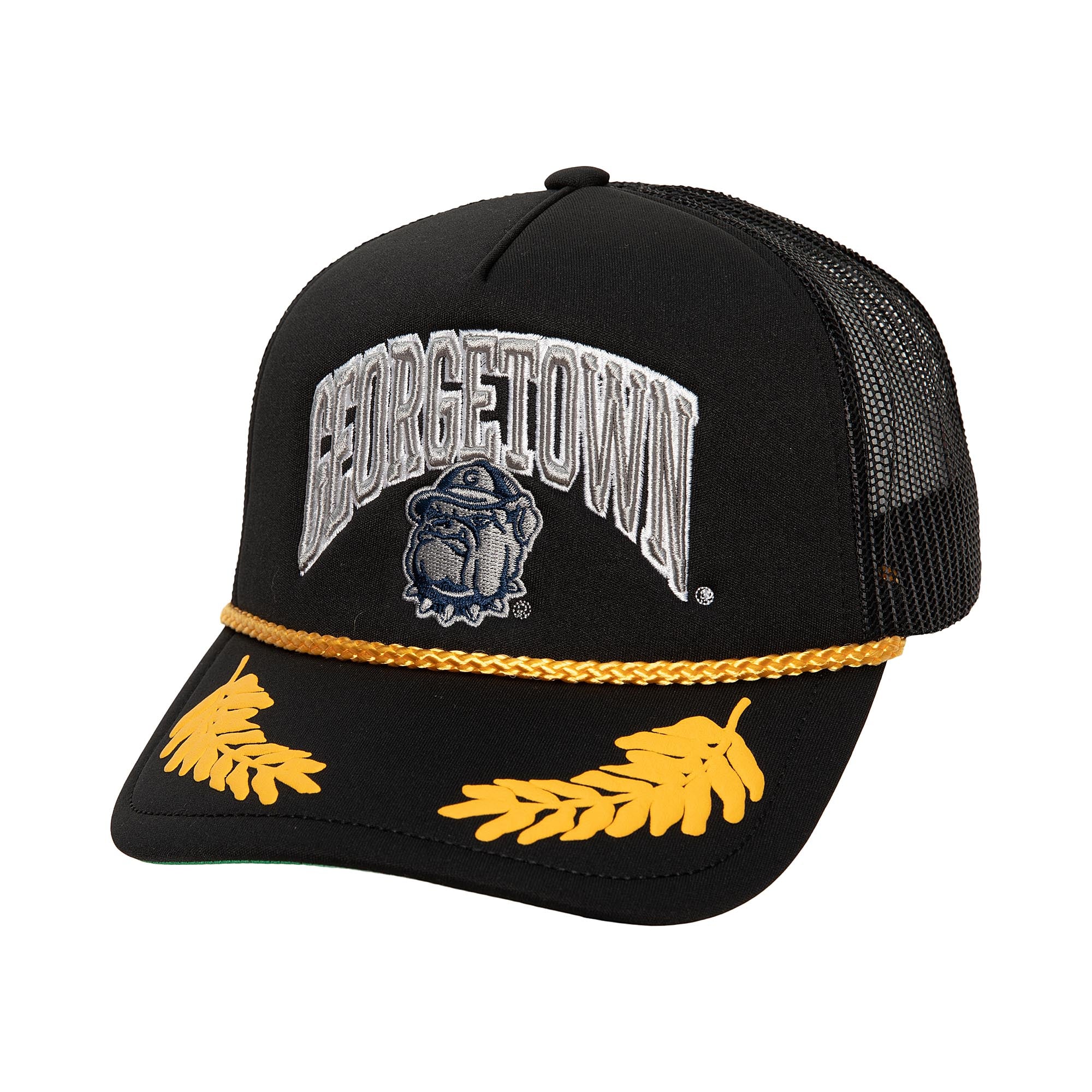Gold Leaf Trucker - Georgetown University Black