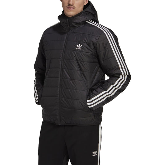 Padded Hooded Puffer Jacket - Black