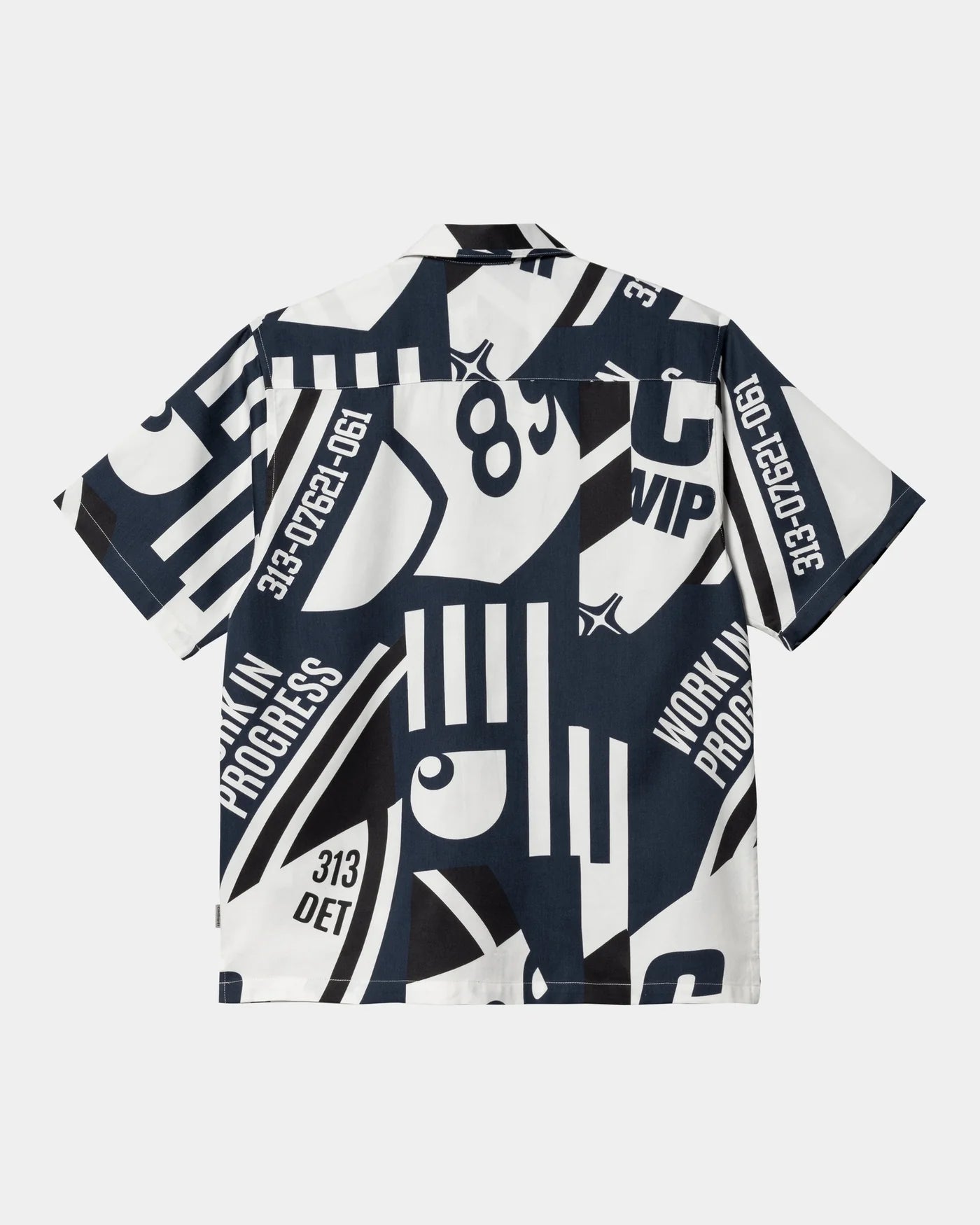 S/S Marina Shirt - Marina Print Atom Blue