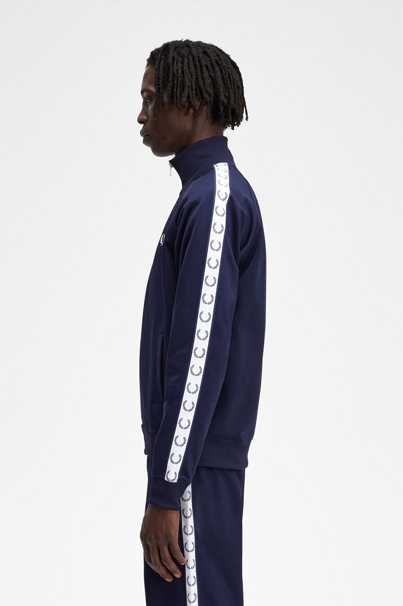 Taped Track Jacket - Carbon Blue