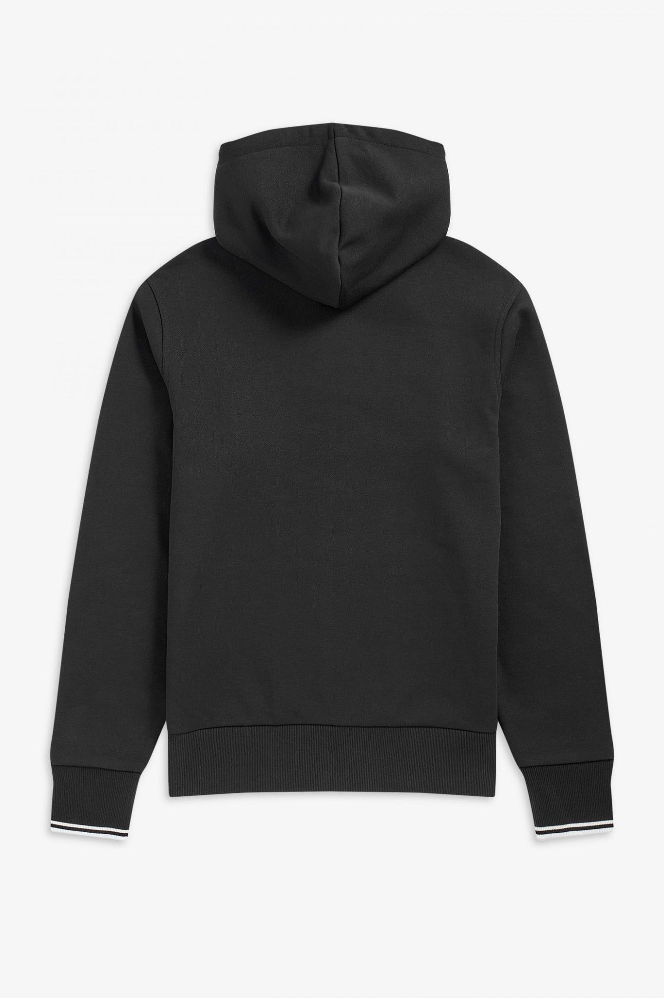 Hooded Zip Through Sweatshirt - Black