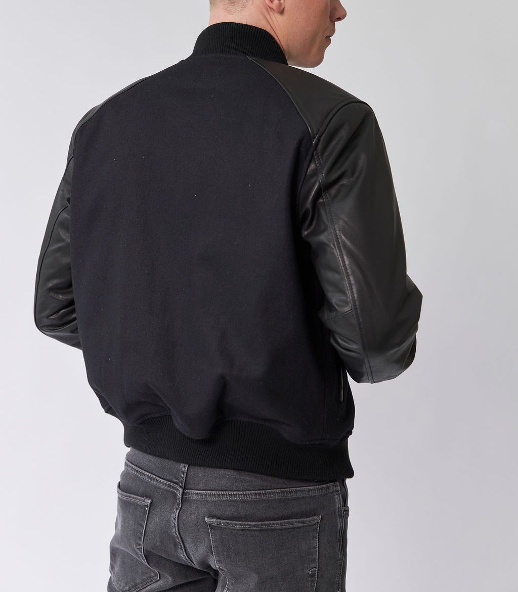 Kim Varsity Jacket - Black