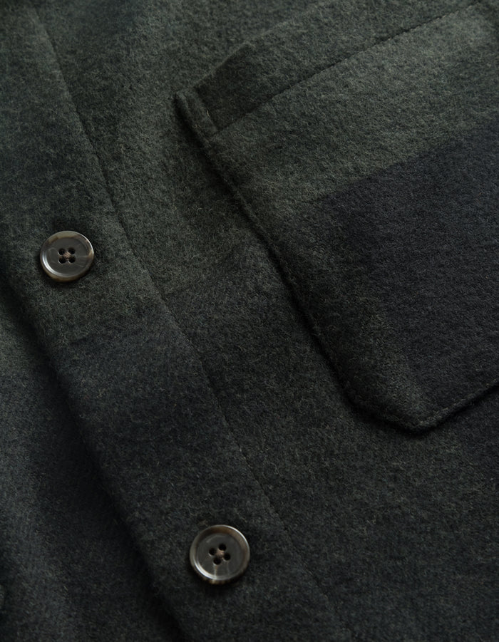 Jacob Check Wool Hybrid - Olive Night/Black