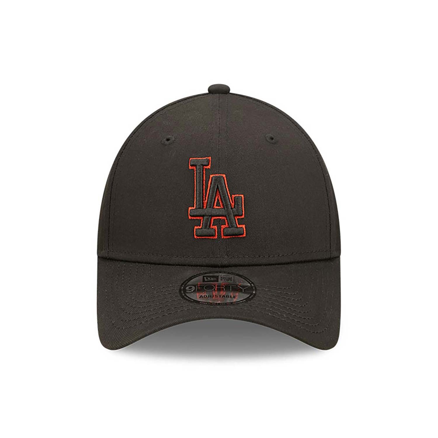 9Forty Team Outline - Los Angeles Dodgers Black/Red
