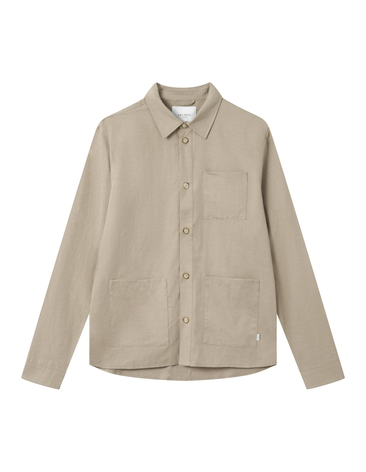Jason Linen-Tencel Hybrid Shirt - DARK SAND