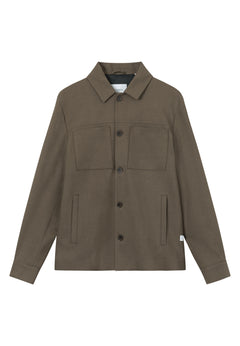 Marseille Herringbone Jacket - Lead Gray/Coffee Brown