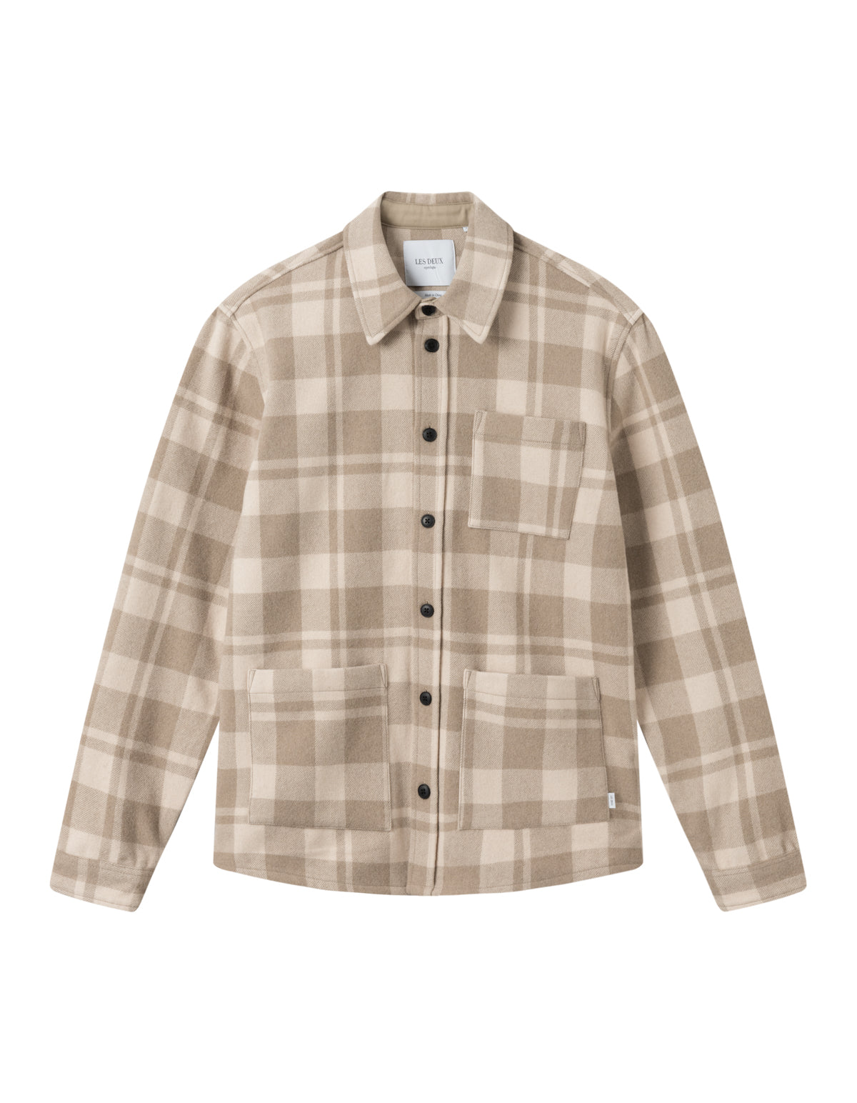 Jason Check Wool Hybrid - Dark Sand/Ivory