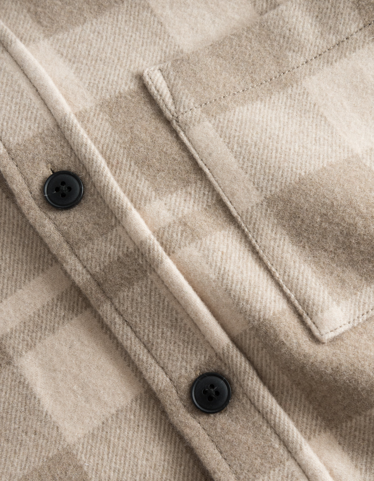 Jason Check Wool Hybrid - Dark Sand/Ivory