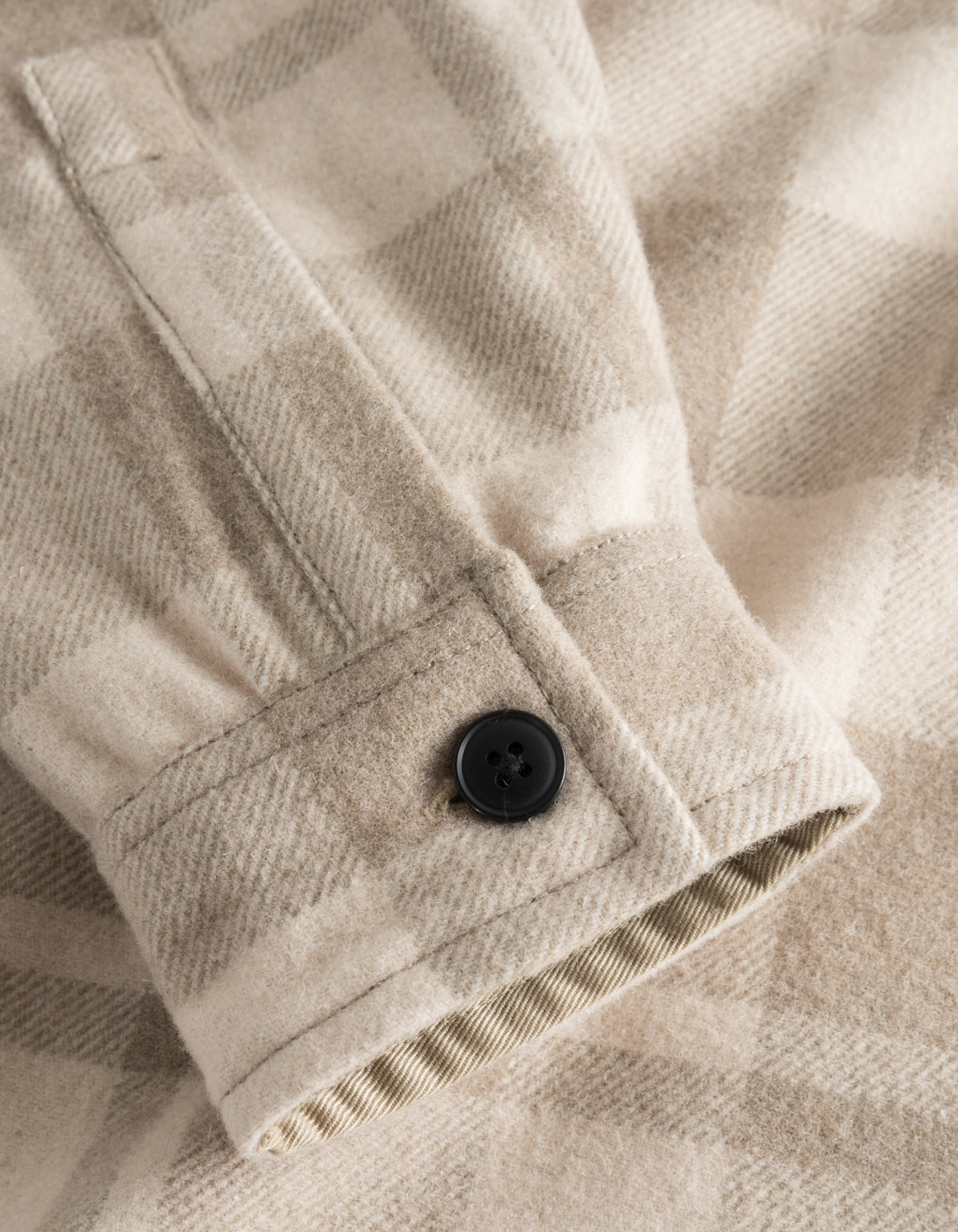 Jason Check Wool Hybrid - Dark Sand/Ivory