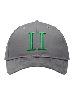 Baseball Cap Suede II - Dark Dull Gray/Sports Green