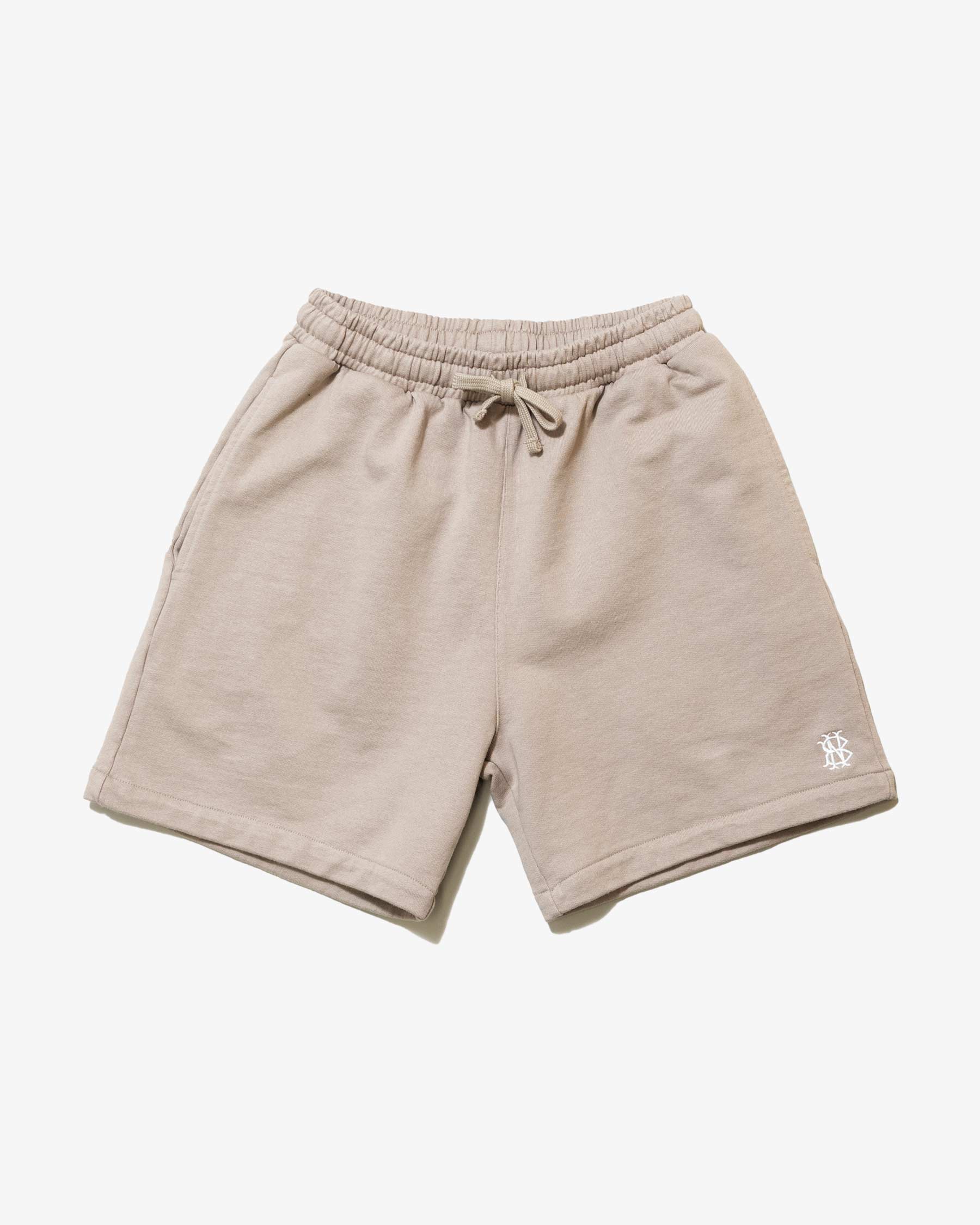 Monogram Shorts - Greige