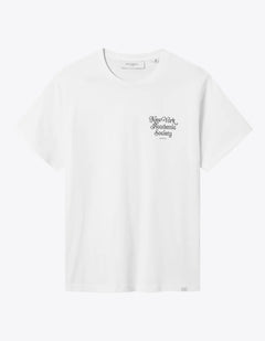 New York T-Shirt - White/Olive Night