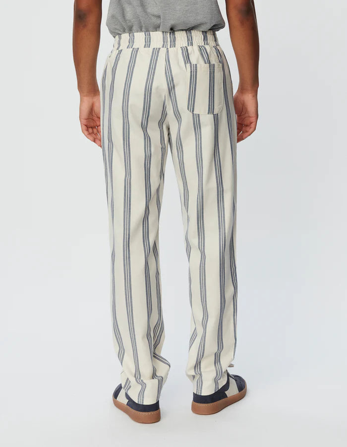 Porter Stripe Pants - Ivory/India Ink