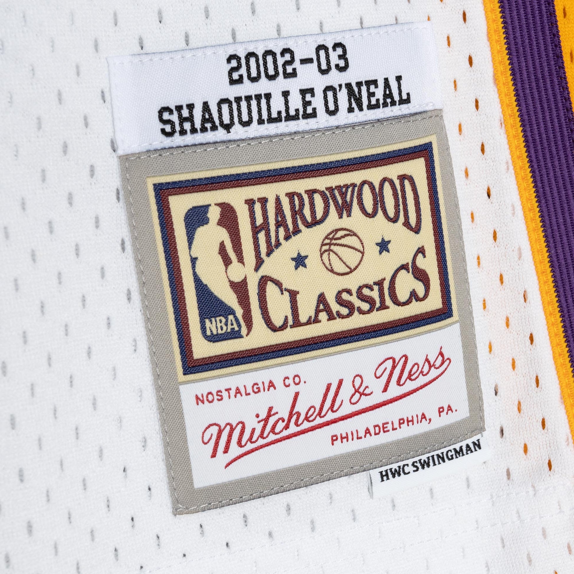 Swingman Jersey  Shaquille O'Neal 02 - Los Angeles Lakers White