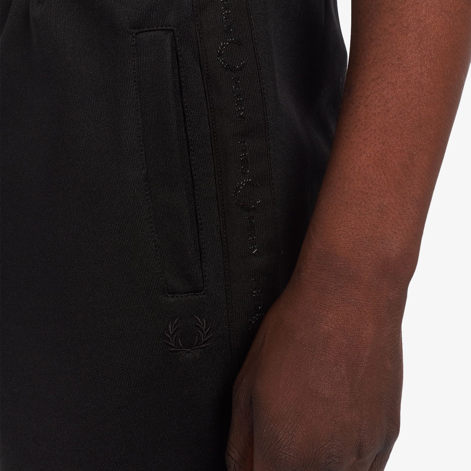Tonal Tape Track Pant - Black